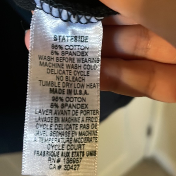 Stateside black open raglan hoodie minimalist - Picture 6 of 6